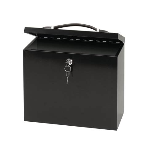 document lock box metal|portable lock box for files.